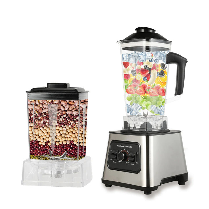 6000W Power Multi-Function Professional Blender 4-Blade 2-In-1