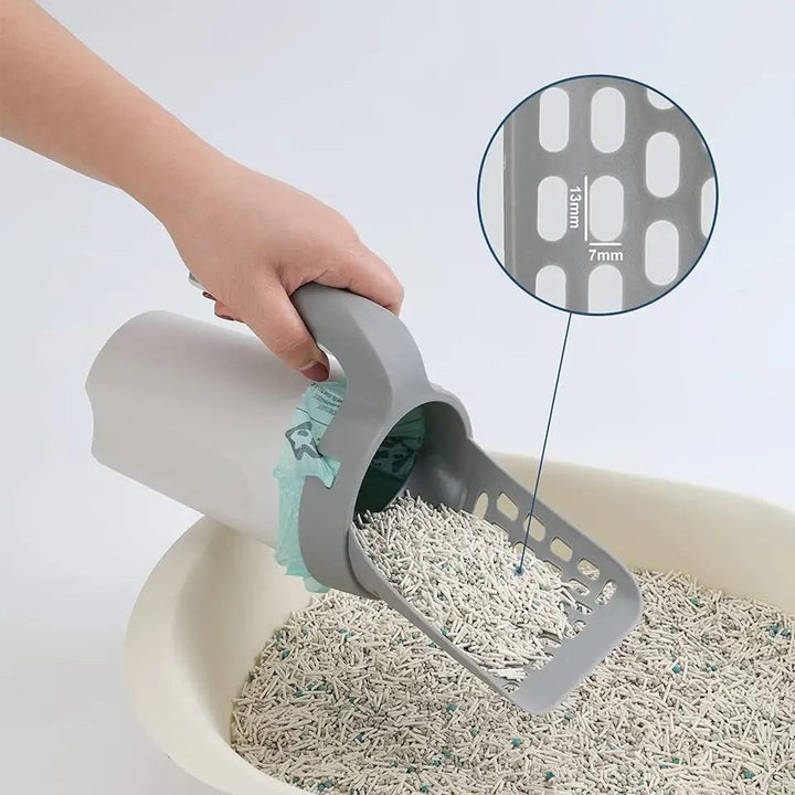 Japanese Quality Integrated Cat Litter Scoop Large Capacity Portable Shovel