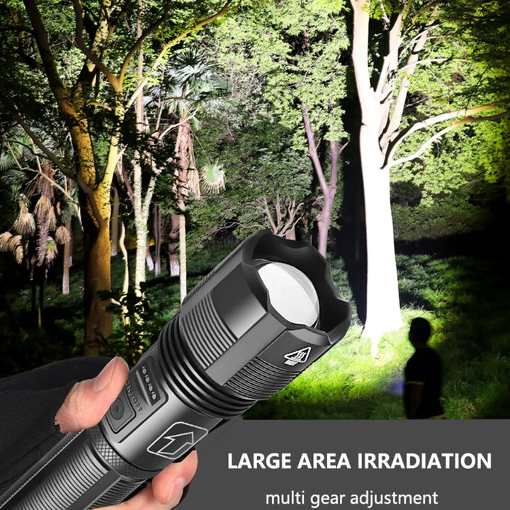 XHP70 Led Flashlight  XHP50 Tactical Hunting Torch Usb Rechargeable