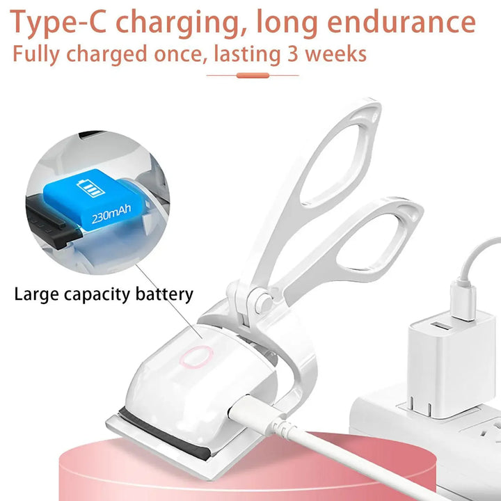 Electric Heated Eyelash Curler emperature Control Charging Durable