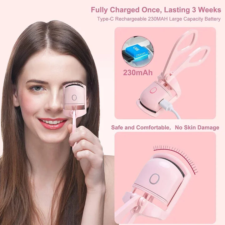 Electric Heated Eyelash Curler emperature Control Charging Durable