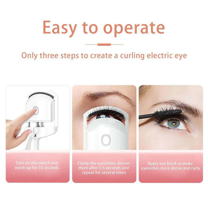 Electric Heated Eyelash Curler emperature Control Charging Durable