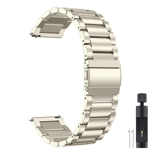 22mm 20mm Stainsteel Steel Strap For Samsung Galaxy 7 6 3 4 5 Pro Classic Metal Band For Huawei GT 4 46mm