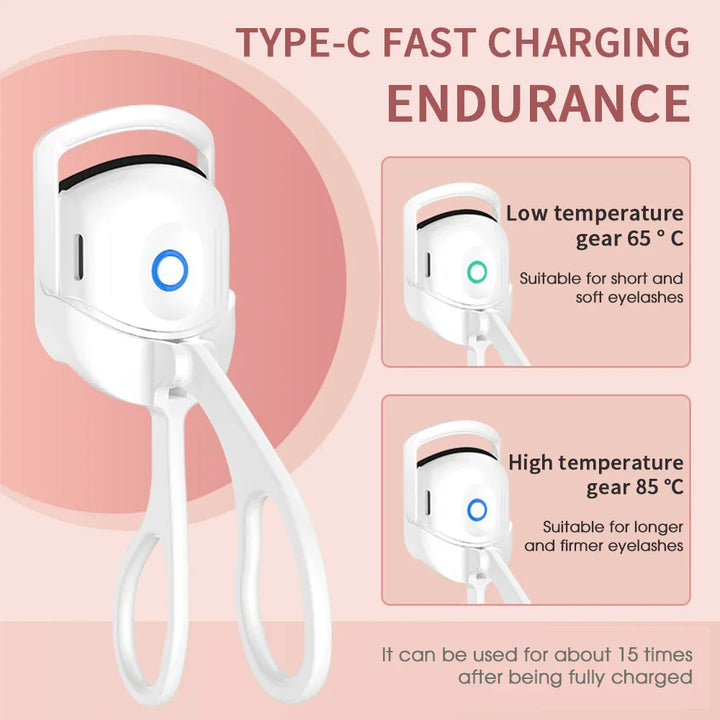 Electric Heated Eyelash Curler emperature Control Charging Durable