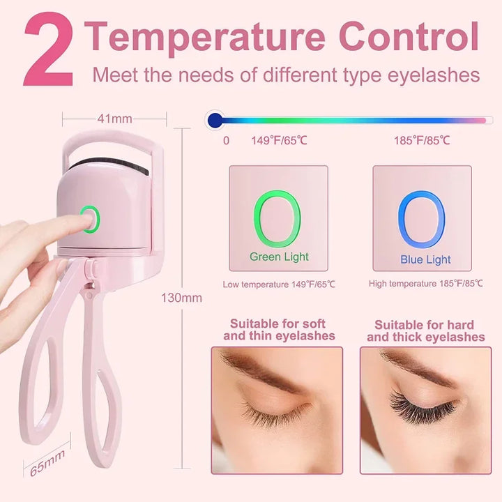 Electric Heated Eyelash Curler emperature Control Charging Durable