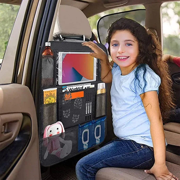 Child Car Seat Storage Kick Proof Back Cover Touch