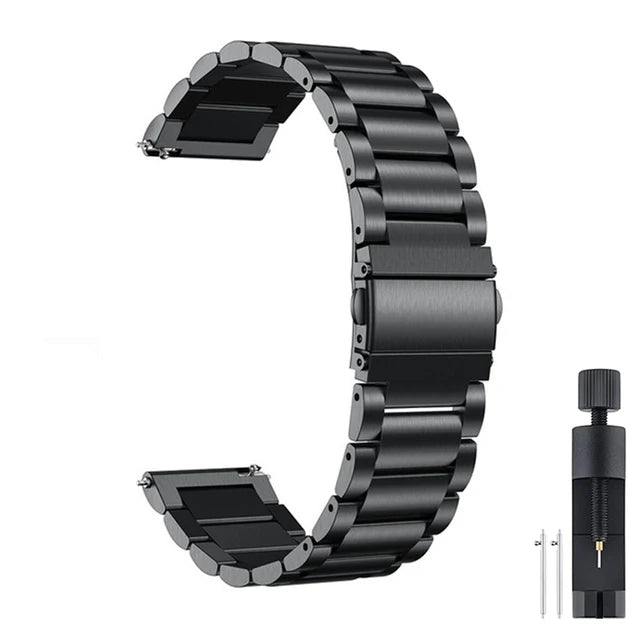 22mm 20mm Stainsteel Steel Strap For Samsung Galaxy 7 6 3 4 5 Pro Classic Metal Band For Huawei GT 4 46mm