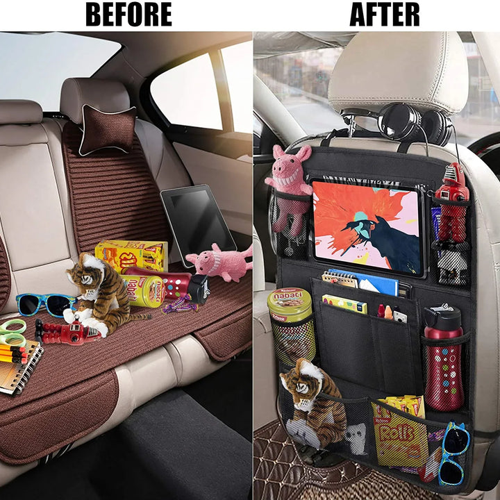 Child Car Seat Storage Kick Proof Back Cover Touch