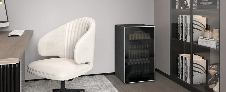 Refrigerator and Cooler, Mini Fridge 130 Can, Little Cooler with Digital Display 32~61℉