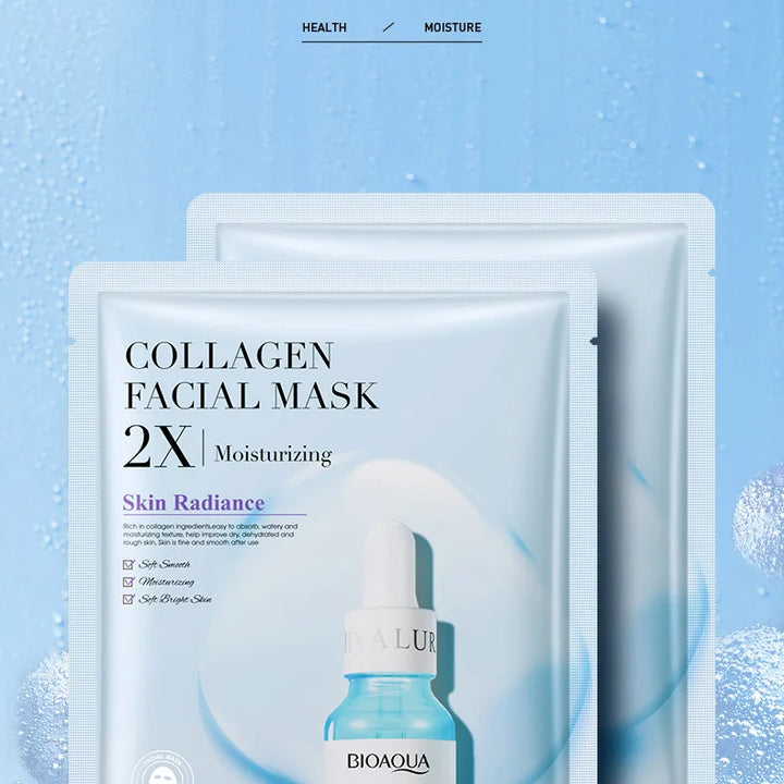 20pcs Collagen Face Mask Sheet Masks Hyaluronic Acid